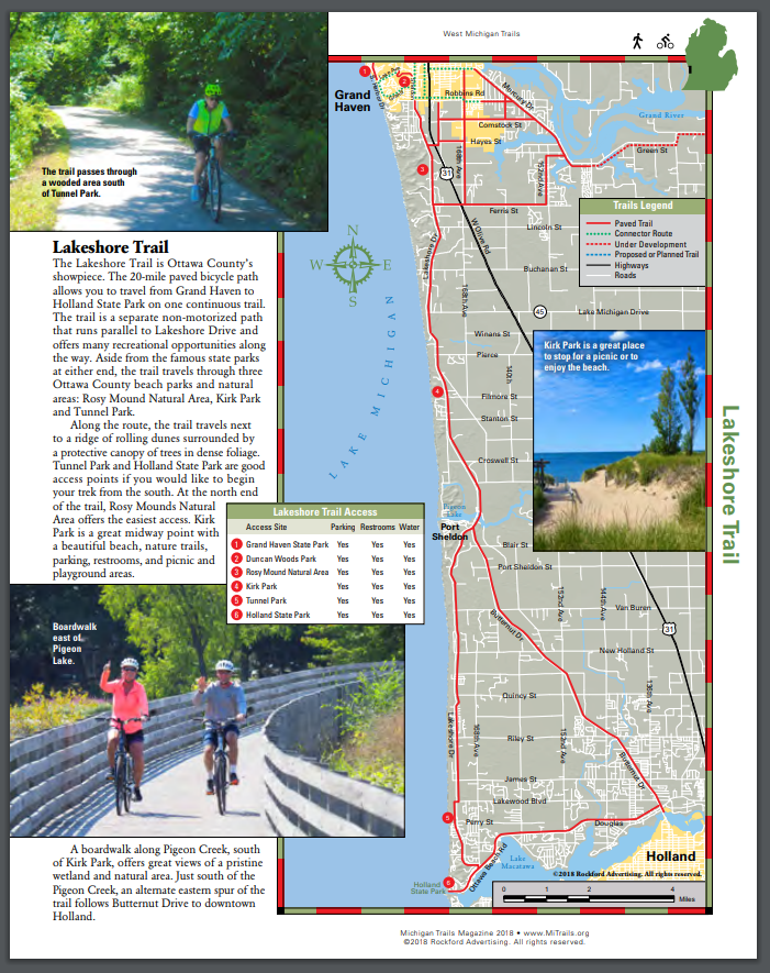 lakeshore bike trail map